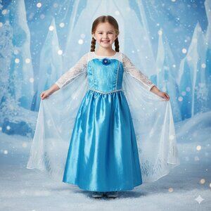 ❄️ [Kids 4-6X] DISNEY Frozen Elsa Princess Dress Halloween Costume Jakks Pacific